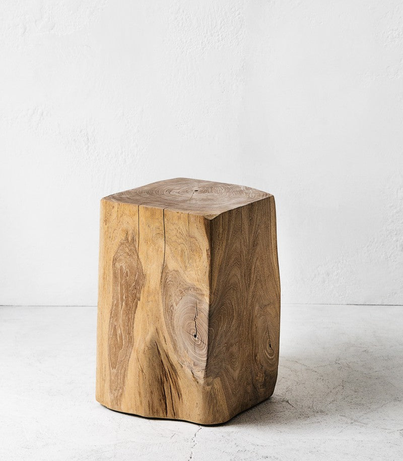 Crusoe Teak Root Square Side Table 40cm Indie Home Collective