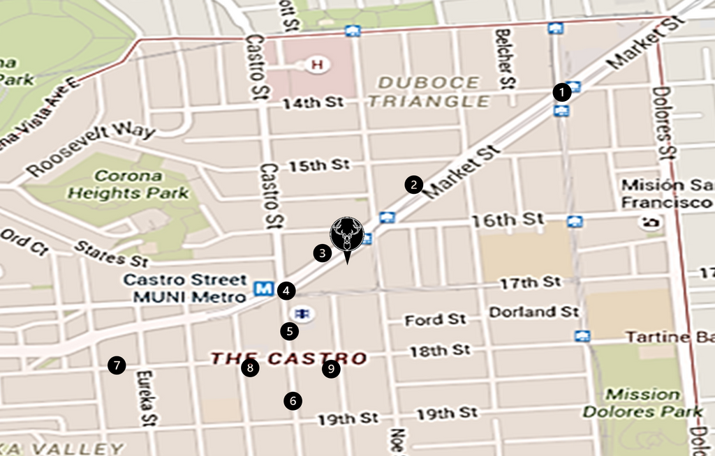 Castro Visitor Guide Map