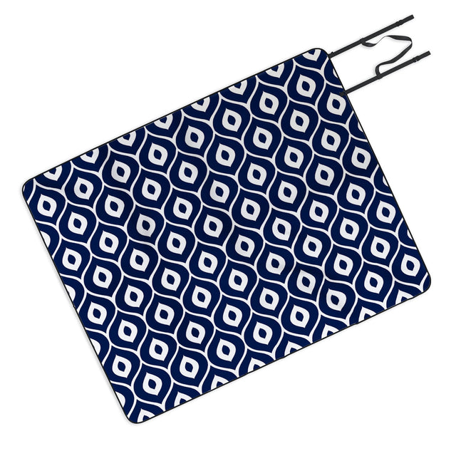 Leela Navy Picnic Blanket