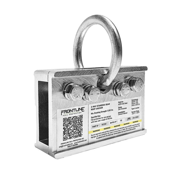 Frontline COP01 Concrete and Steel D-Ring Reusable Anchor Plate