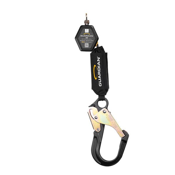 Guardian Fall Protection Class 1, CR5 Self-Retracting Lifeline Single Leg  Steel Snap Hook 1400198 - Acme Tools