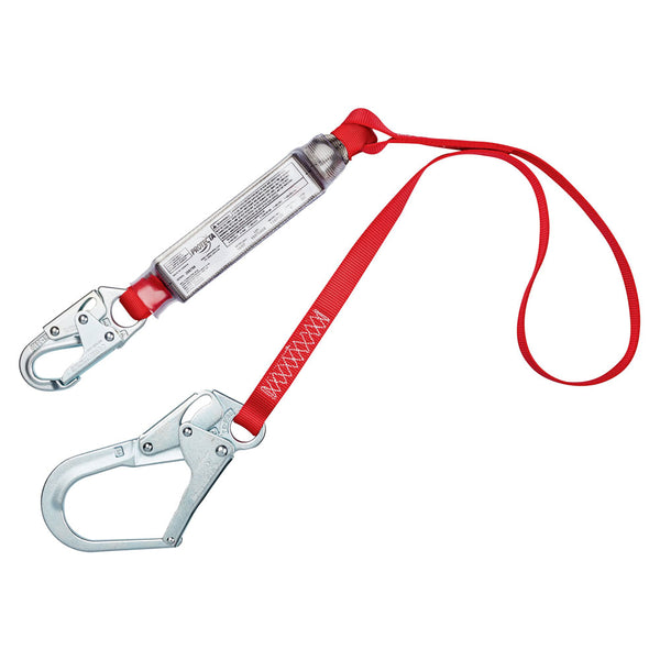 MSA V-SERIES Adjustable Shock Absorbing Safety Lanyard - 6 ft.