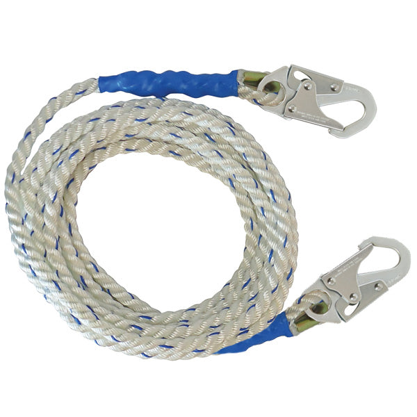 Miller 5/8” Polypropylene Vertical Lifeline w/ Snap Hook - 100 ft. - 300L-Z7 /100FTBL