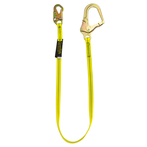 Guardian 01266 6' Single Leg Non-Shock Absorbing Lanyard with Rebar Hook