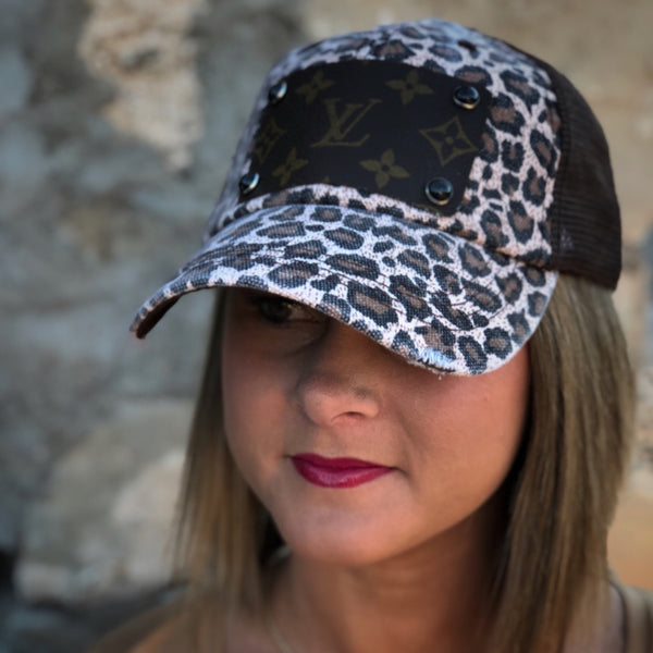 Repurposed Authentic Louis Vuitton Leopard Hat – Liberty West