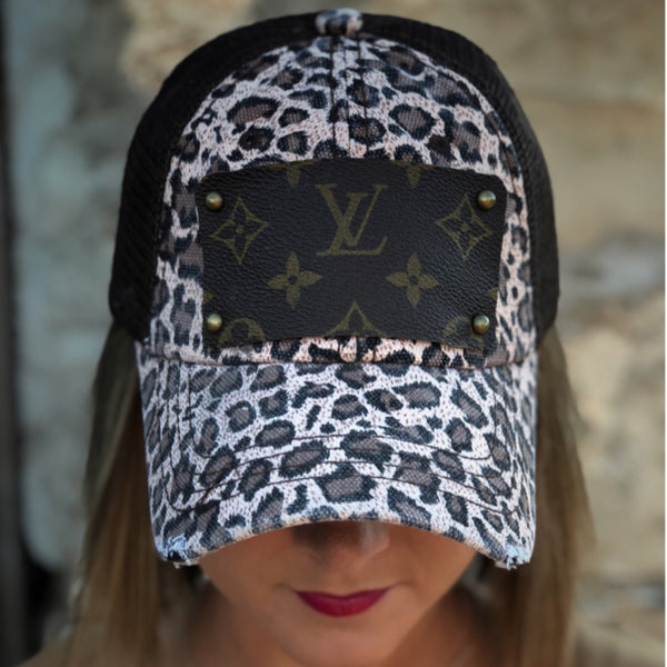 Repurposed Authentic Louis Vuitton Leopard Hat – Liberty West