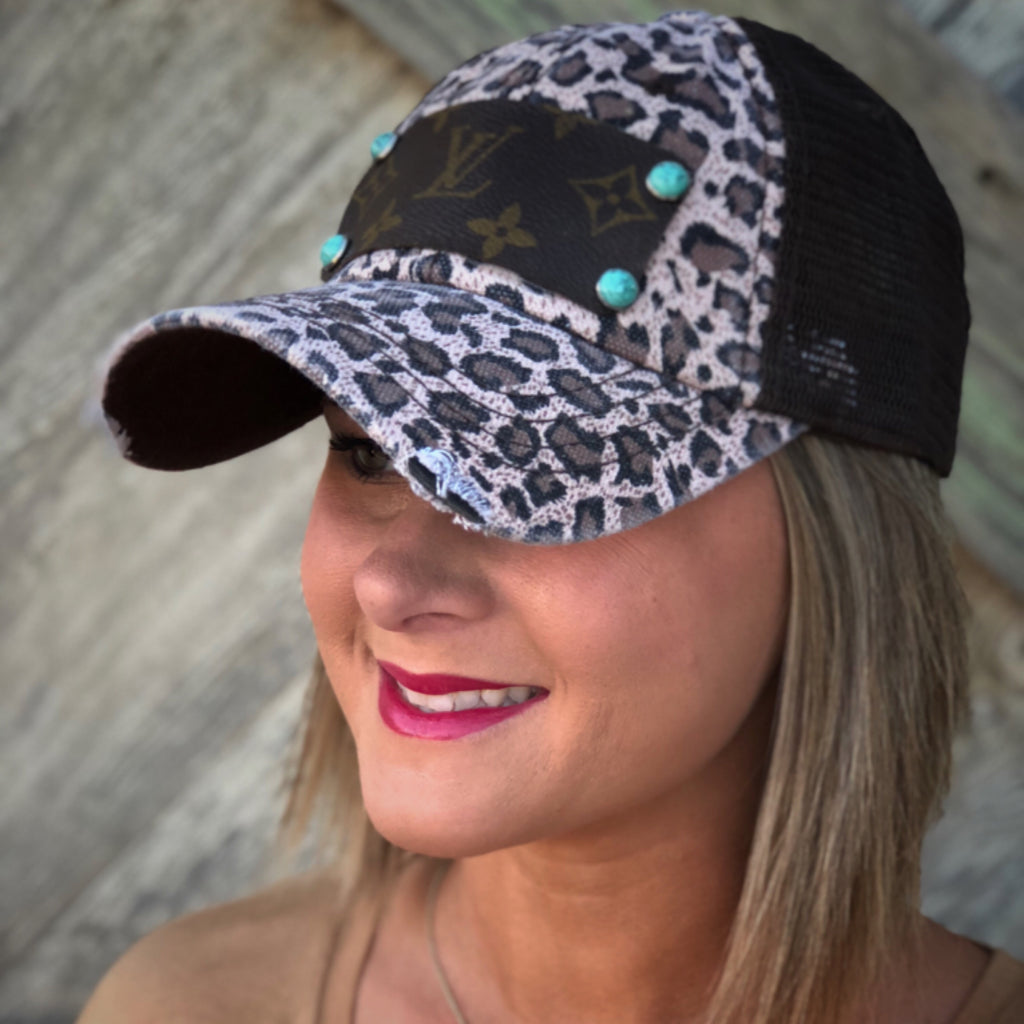 Repurposed Authentic Louis Vuitton Leopard Hat – Liberty West