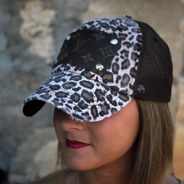 Repurposed Authentic Louis Vuitton Leopard Hat – Liberty West