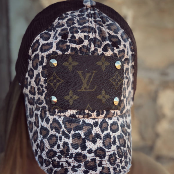 Repurposed Authentic Louis Vuitton Leopard Hat – Liberty West