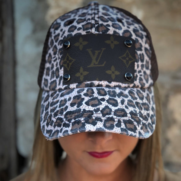 Repurposed Authentic Louis Vuitton Leopard Hat – Liberty West