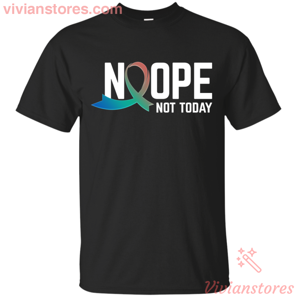 Nope Not Today Thyroid Cancer T-shirt