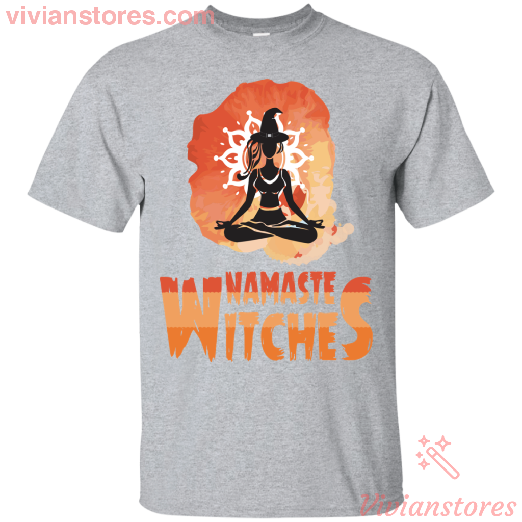 Yoga Namaste Witches Halloween T-shirt