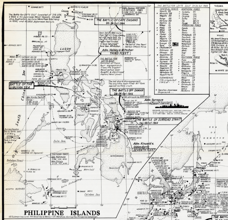 U.S. Navy Action and Operational Reports from World War II, Pacific Theater national archives