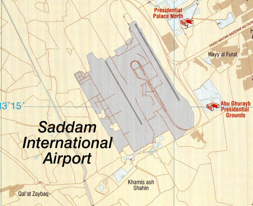 Baghdad, Iraq 1:62,500 City Topographical Map – Battle Archives