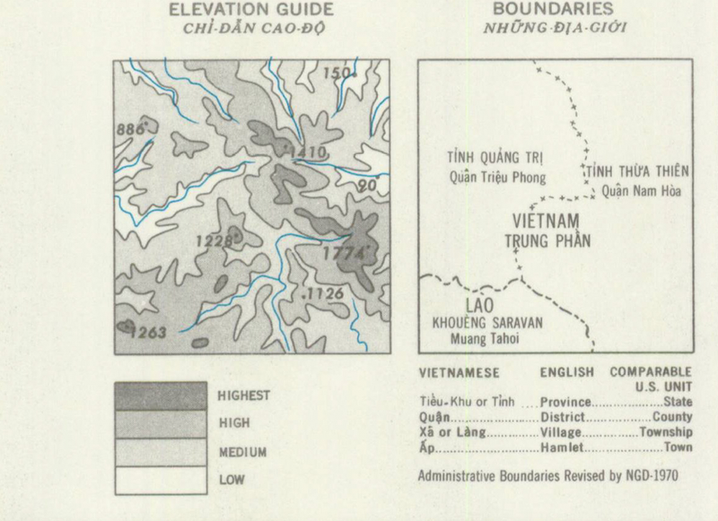 Hill 937, Vietnam Hamburger Hill Topographical Map – Battle Archives