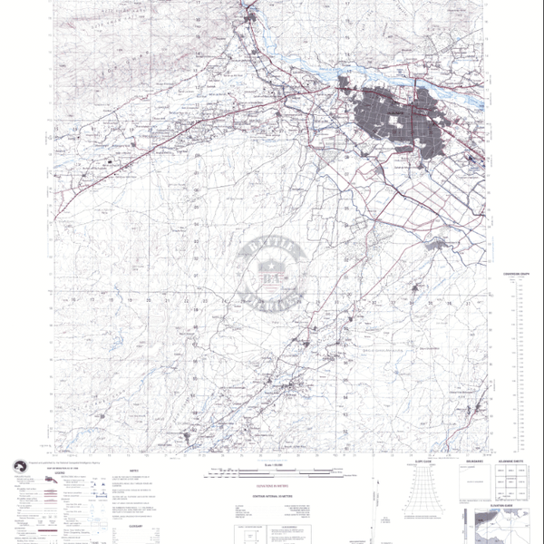 Jalalabad Afghanistan 2010 City Topographical Map Battle Archives