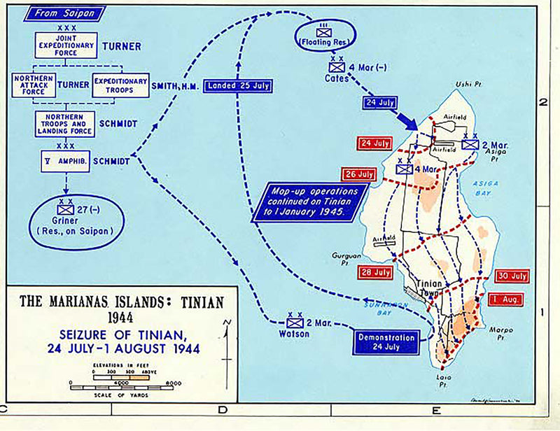 Saipan Battle Map