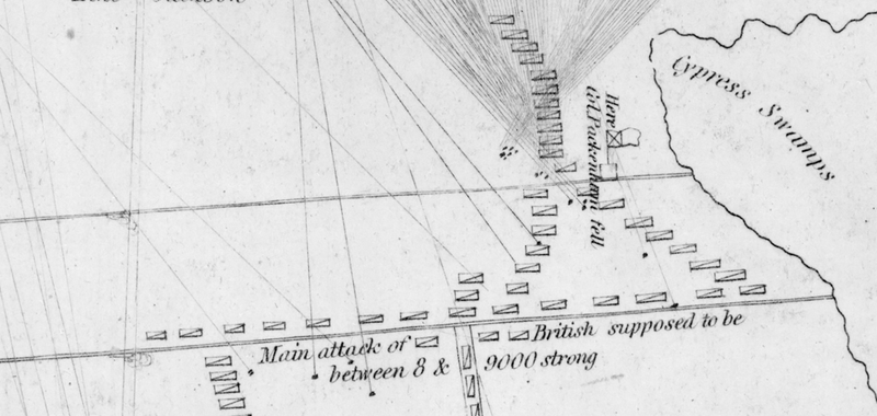 map of the battle of new orleans