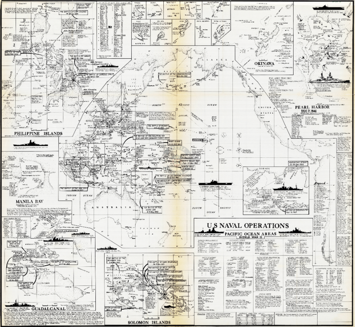 U.S. Navy Action and Operational Reports from World War II, Pacific Theater national archives