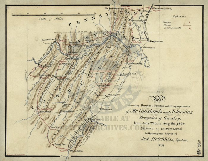 Shenandoah Valley Campaign 1864 Battle Map Battle Archives