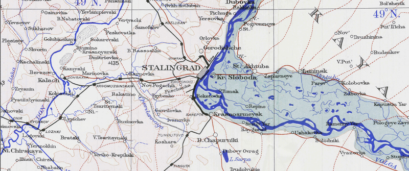 Battle Of Stalingrad Ww2 Map