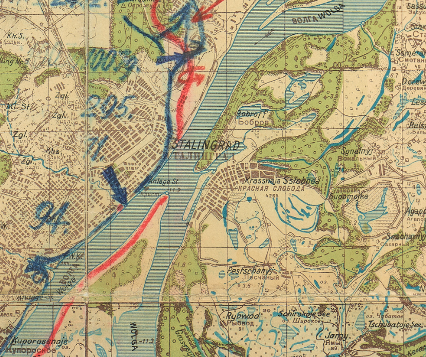 Map Of Stalingrad Ww2