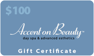 Accent on Beauty $100 Gift Certificate