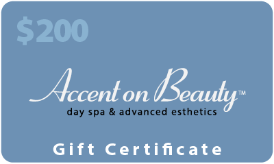 Accent on Beauty $200 Gift Certificate