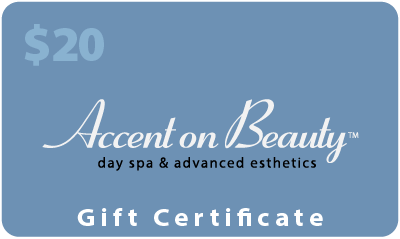 Accent on Beauty Gift Certificate $20