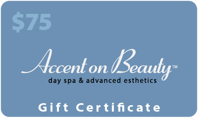 Accent on Beauty $75 Gift Certificate
