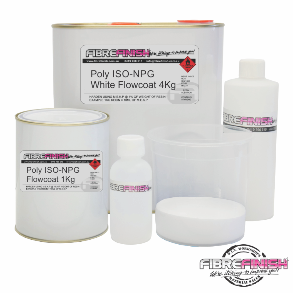Polyester Flowcoat Brush ISO NPG - White – Fibrefinish
