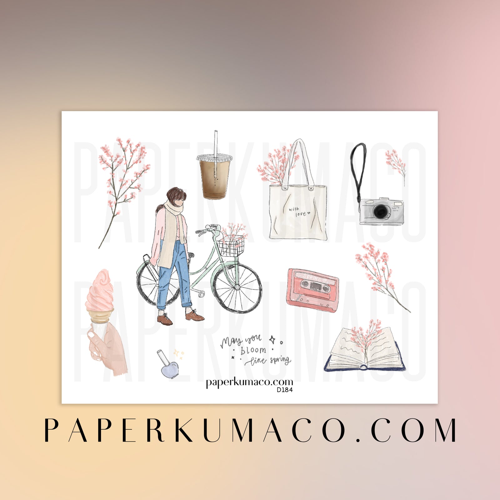 Pastel Coats Fashion Stickers - paperkumaco