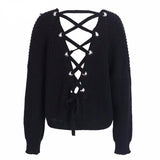 chicscout sweater with laceup