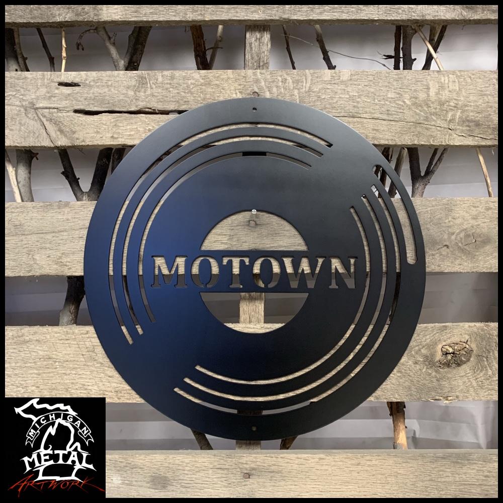 Motown Record Metal Wall Art Michigan Metal Artwork 