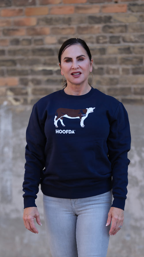 Hereford Cattle Fleece Sweatshirt