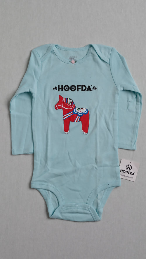 Swedish Dala Horse Baby Onesie