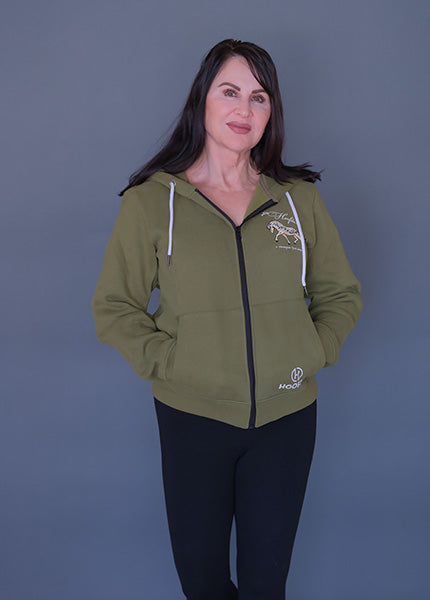 Norwegian Fjord Horse Olive Green Sweatshirt