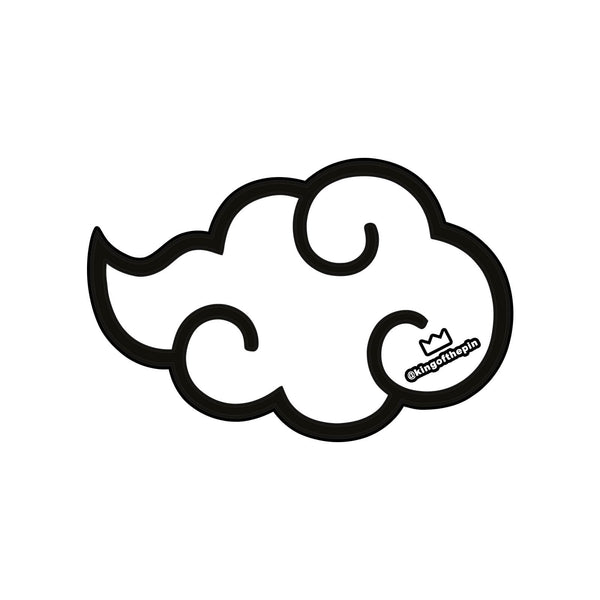 Akatsuki Cloud White Sticker KINGOFTHEPIN.COM