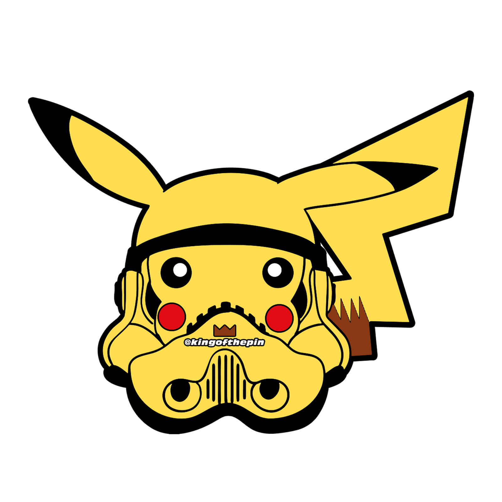 Pikachu PokeTrooper Sticker KINGOFTHEPIN COM