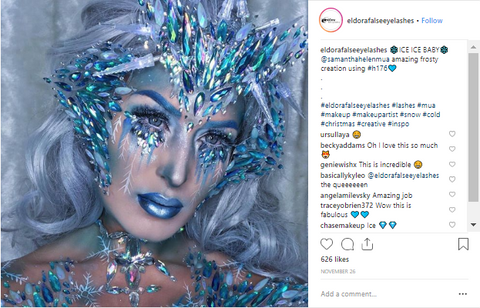 Snow Queen Makeup - Eldora False Eyelashes