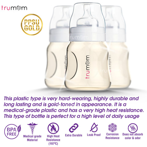 PPSU GOLD baby bottles by Trumom 