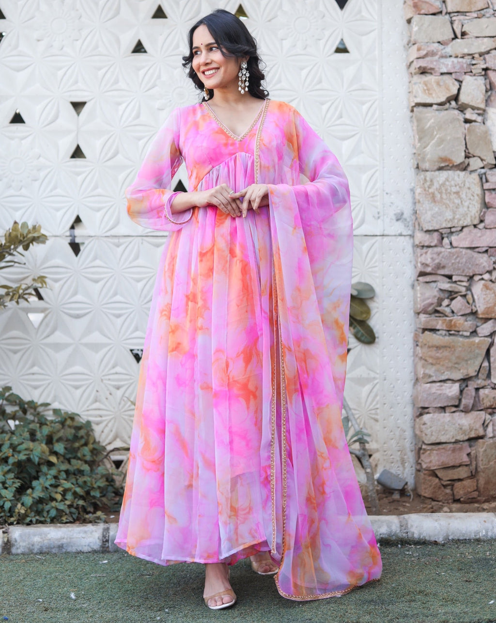 Layla Pink Multicoloured Suit Set – Thread & Button