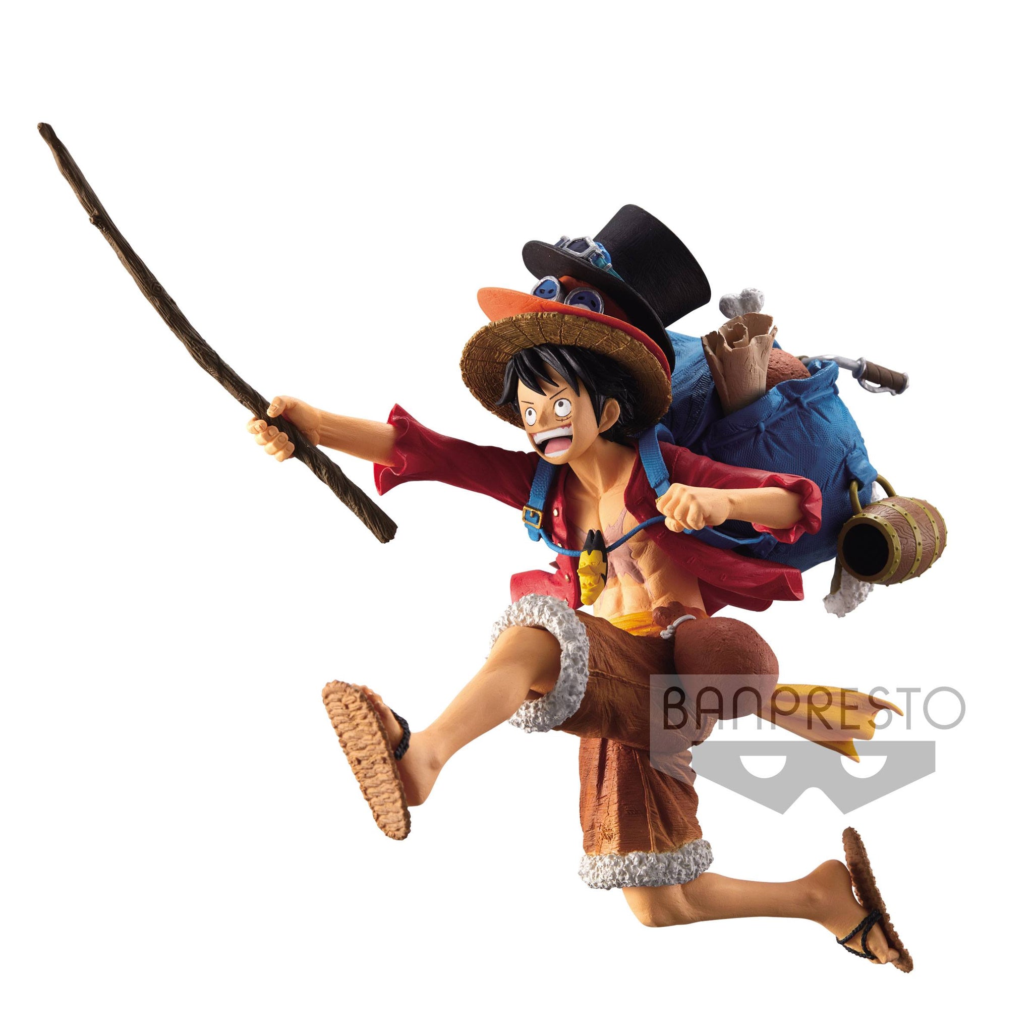 One Piece Monkey D Luffy Sp Design Luffy Ace Sabo Hats Figure Statu Genkisan