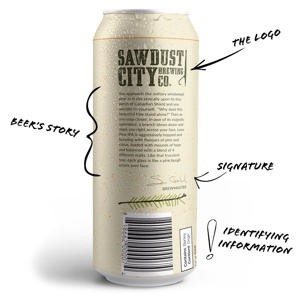 Beer Label Information - Story Side