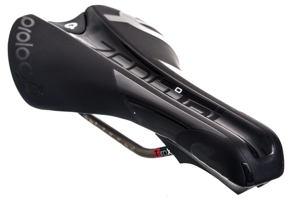 Prologo Zero Pas TRI Triathlon Saddle, TiRox alloy rails Hard Black