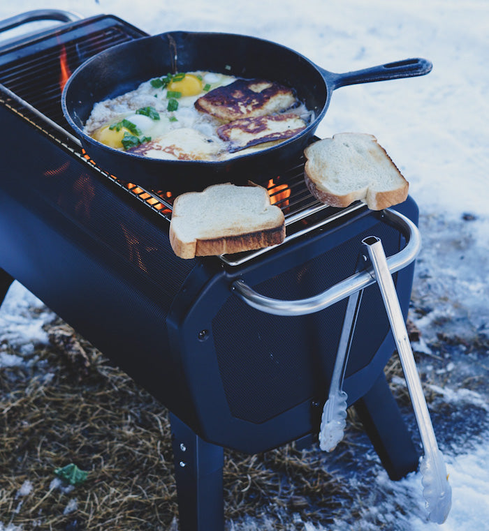 FirePit Cooked Breakfast Sandwiches