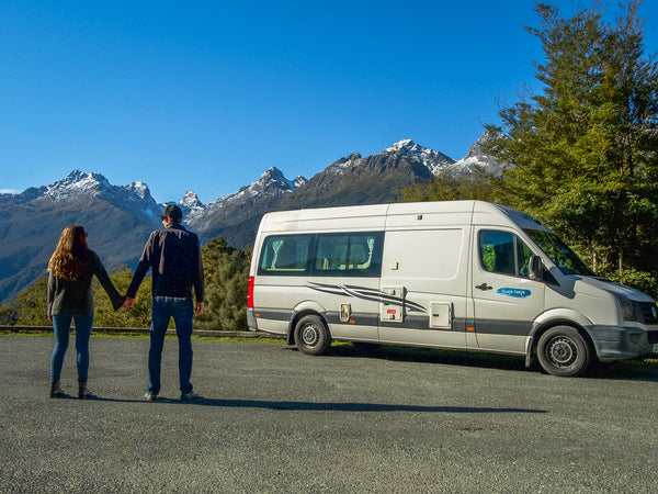 couple taking van life for a test drive