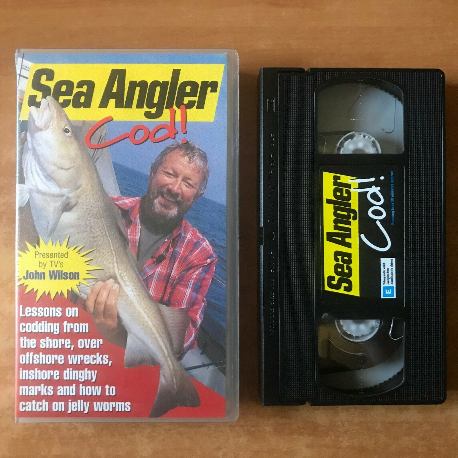 Sea Angler Cod John Wilson Fishing North Sea Dave Lewis Sports Pal Vhs Golden Class Movies Ltd