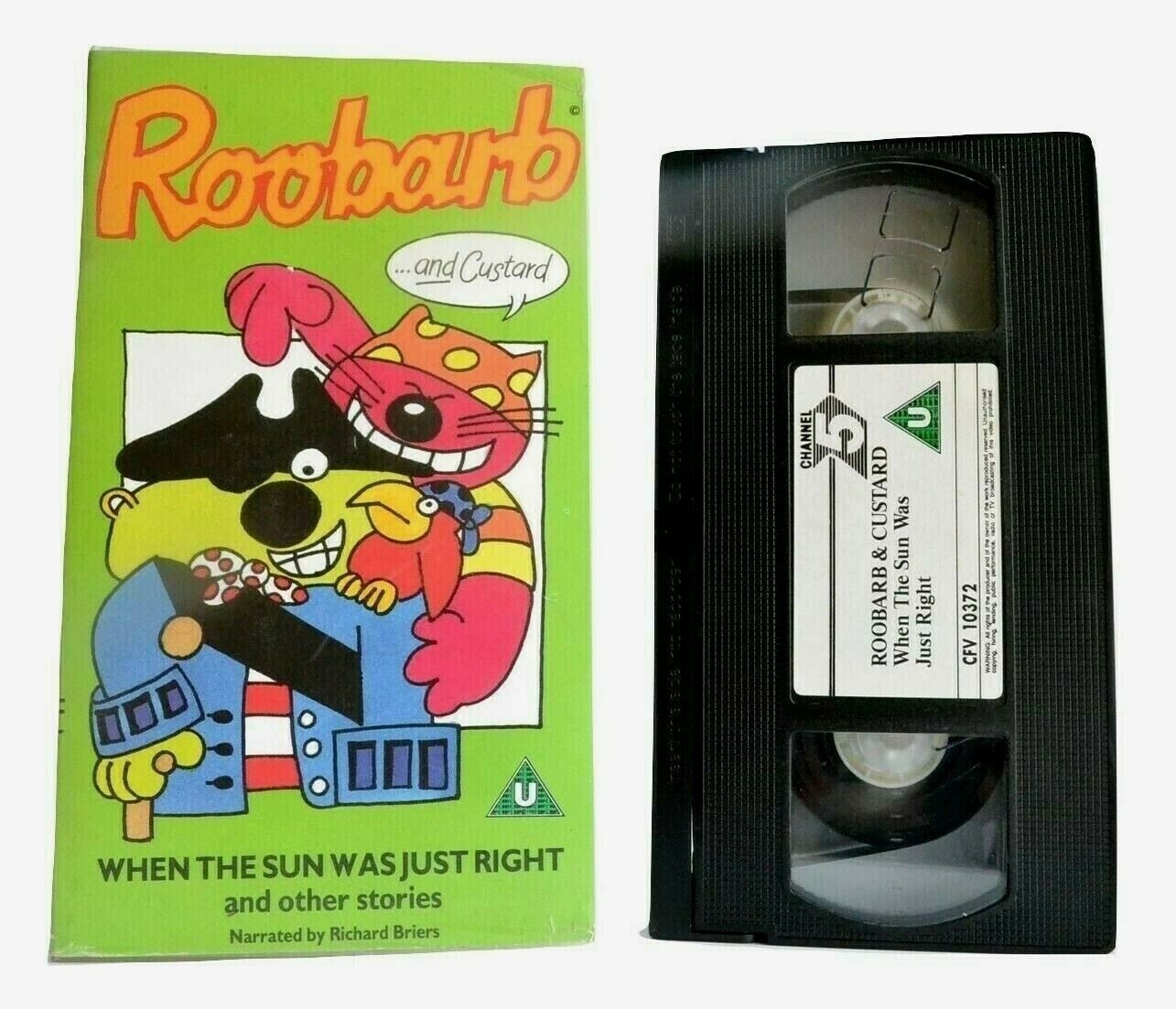 Roobarb And Custard: When The Sun Was Just Right - Animated - Children's - VHS