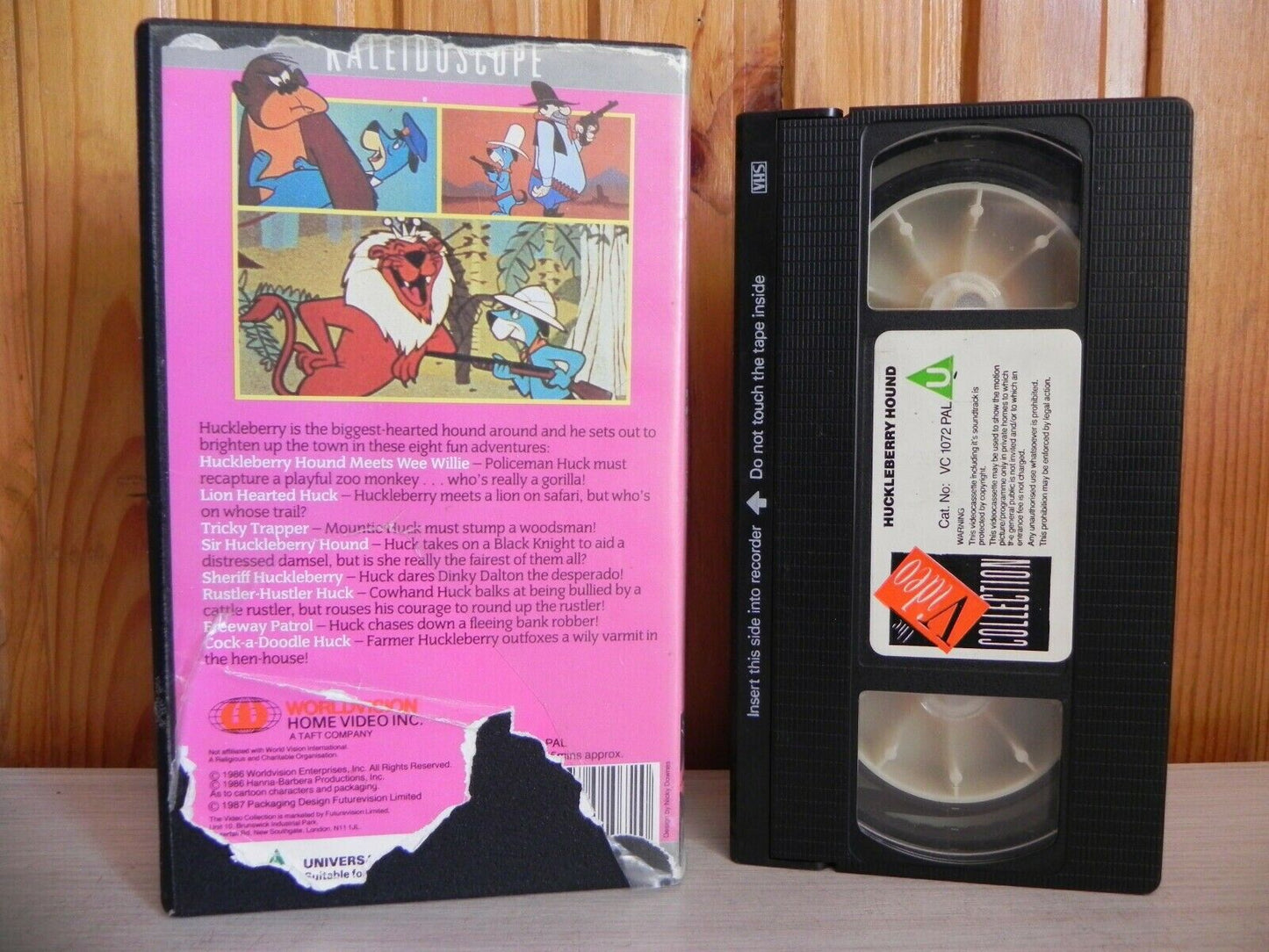 Huckelberry Hound Meets Wee Willie' - Hanna Barbera - Cartoon - Kids - Pal VHS